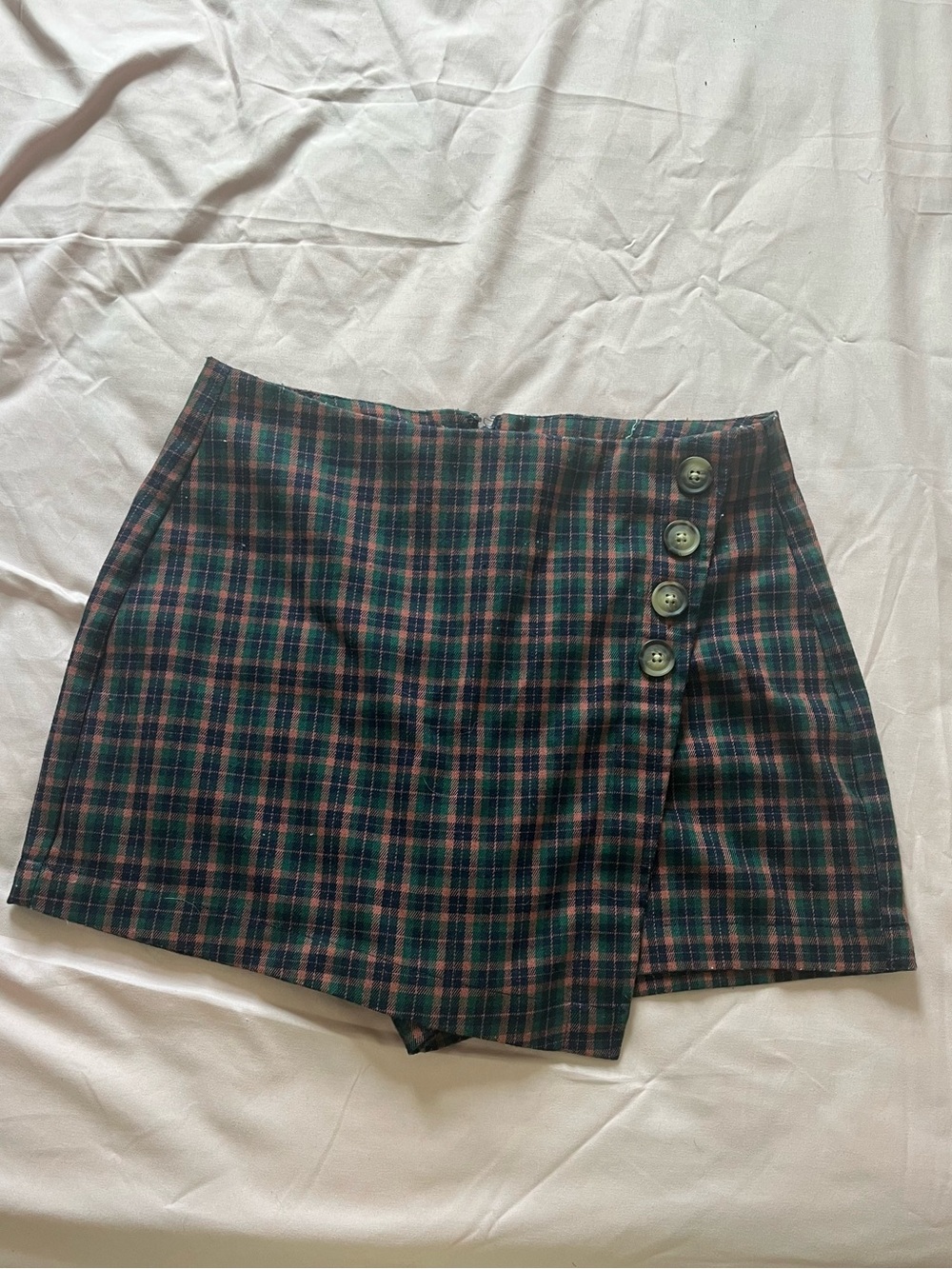 Aeropostale Green and Red Plaid Shirt, Size M